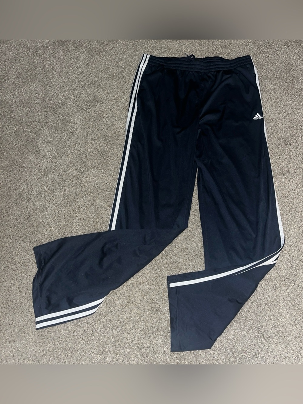 Adidas Essentials 3-Stripes Tricot Track Pants Navy Blue White Men's XL ATS Dry
